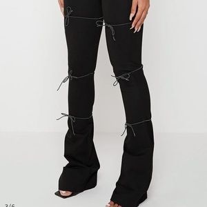 Manière De Voir reflective bungee flared leggings